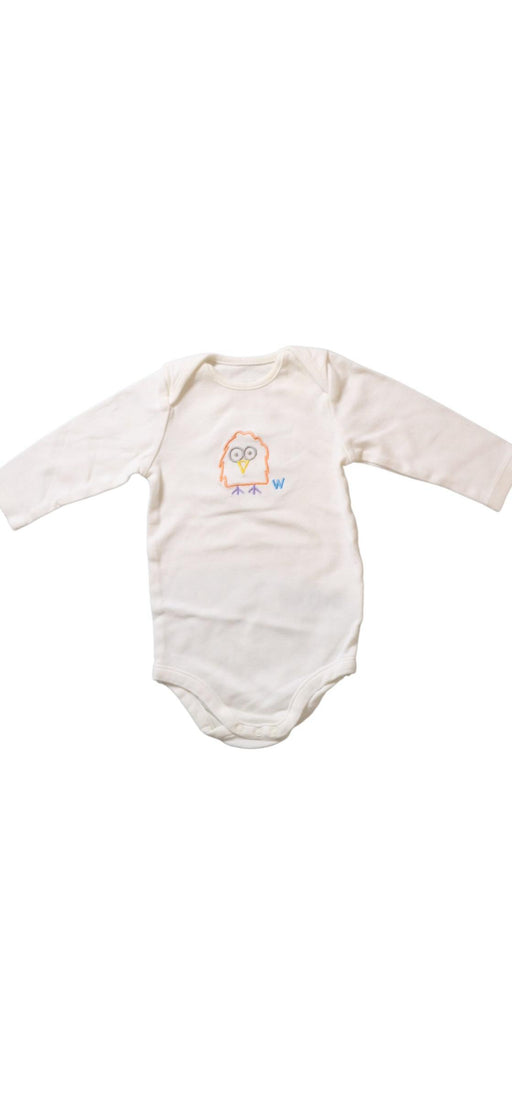 A White Long Sleeve Bodysuits from Stella McCartney in size 3-6M for neutral. (Front View)