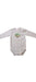 A Grey Long Sleeve Bodysuits from Seed in size 3-6M for neutral. (Front View)