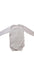 A Grey Long Sleeve Bodysuits from Seed in size 3-6M for neutral. (Back View)