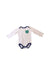 A White Long Sleeve Bodysuits from Boden in size 12-18M for boy. (Front View)