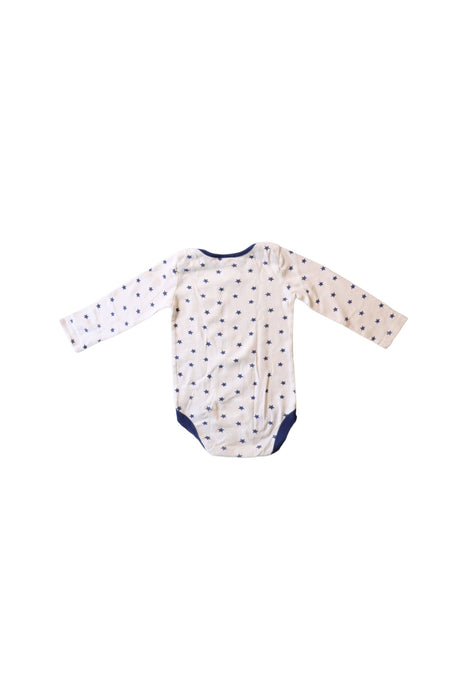 A White Long Sleeve Bodysuits from Boden in size 12-18M for boy. (Back View)