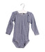 A Navy Long Sleeve Bodysuits from Petit Bateau in size 3T for boy. (Front View)