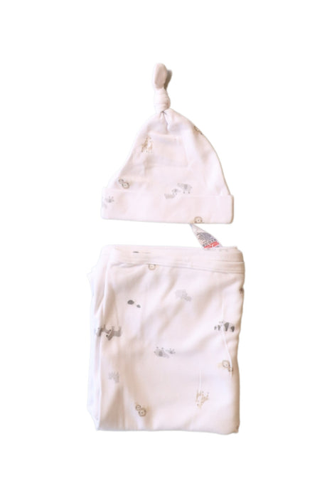 The Little White Company Blanket and Beanie 0M - 6M