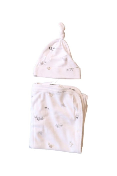 The Little White Company Blanket and Beanie 0M - 6M