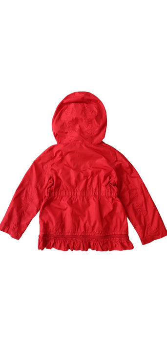 A Red Lightweight Jackets from Moncler in size 2T for girl. (Back View)
