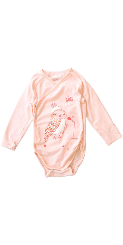 A Pink Long Sleeve Bodysuits from Little Marc Jacobs in size 6-12M for girl. (Front View)
