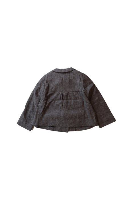 A Grey Lightweight Jackets from Bonpoint in size 3T for girl. (Back View)