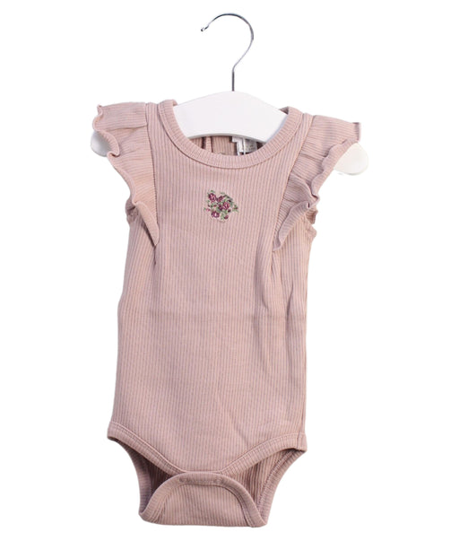 A Pink Sleeveless Bodysuits from Jamie Kay in size 3-6M for girl. (Front View)