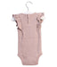A Pink Sleeveless Bodysuits from Jamie Kay in size 3-6M for girl. (Back View)