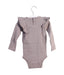 A Taupe Long Sleeve Bodysuits from Jamie Kay in size 6-12M for girl. (Back View)