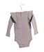A Taupe Long Sleeve Bodysuits from Jamie Kay in size 6-12M for girl. (Back View)