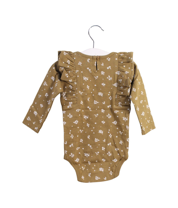 A Brown Long Sleeve Bodysuits from Jamie Kay in size 3-6M for girl. (Back View)