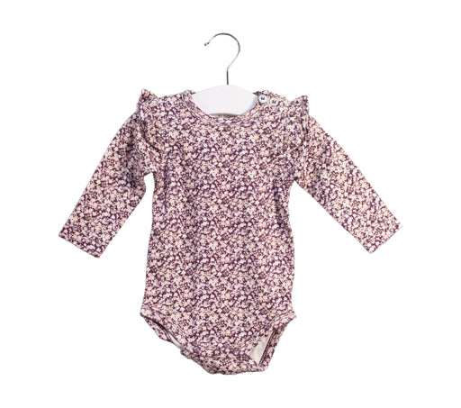 A White Long Sleeve Bodysuits from Jamie Kay in size 3-6M for girl. (Front View)