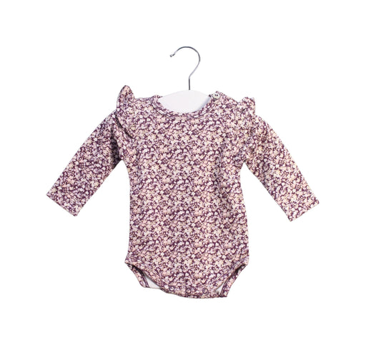 A White Long Sleeve Bodysuits from Jamie Kay in size 0-3M for girl. (Front View)