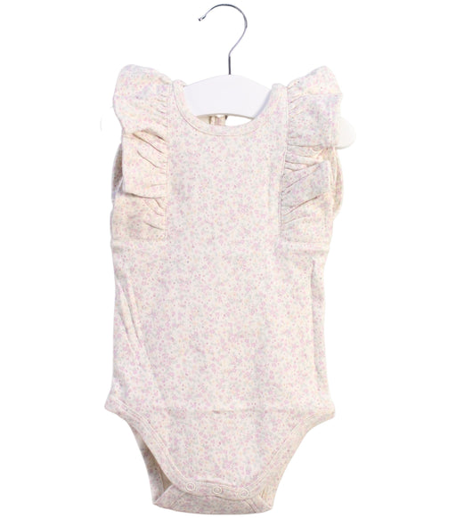 A White Sleeveless Bodysuits from Jamie Kay in size 6-12M for girl. (Front View)
