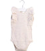 A White Sleeveless Bodysuits from Jamie Kay in size 6-12M for girl. (Front View)