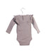 A Taupe Long Sleeve Bodysuits from Jamie Kay in size 3-6M for girl. (Back View)