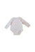 A White Long Sleeve Bodysuits from Mides in size 12-18M for neutral. (Back View)
