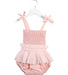 A Pink Sleeveless Bodysuits from India & Grace in size 2T for girl. (Front View)