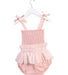 A Pink Sleeveless Bodysuits from India & Grace in size 2T for girl. (Back View)