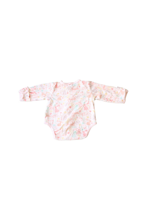 A Pink Long Sleeve Bodysuits from Primeval in size 3-6M for girl. (Back View)