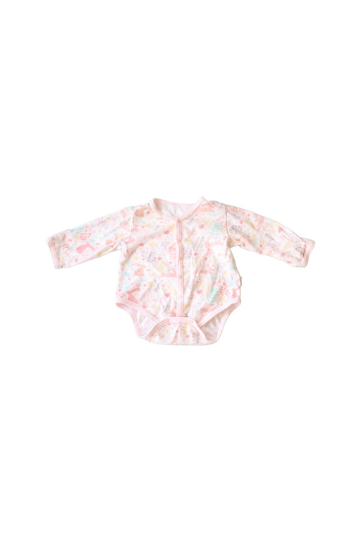 A Pink Long Sleeve Bodysuits from Primeval in size 3-6M for girl. (Front View)