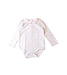 A Grey Long Sleeve Bodysuits from The Little White Company in size 12-18M for girl. (Front View)