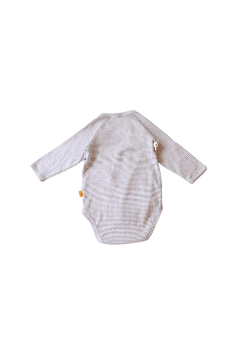 A Grey Long Sleeve Bodysuits from Steiff in size 6-12M for neutral. (Back View)