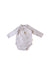 A Grey Long Sleeve Bodysuits from Steiff in size 6-12M for neutral. (Front View)