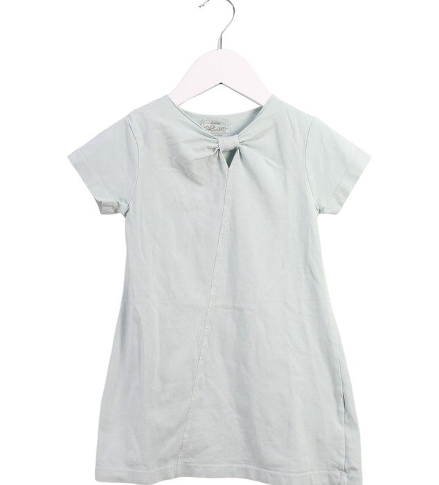 Siseo Olive Short Sleeve Dress 4T