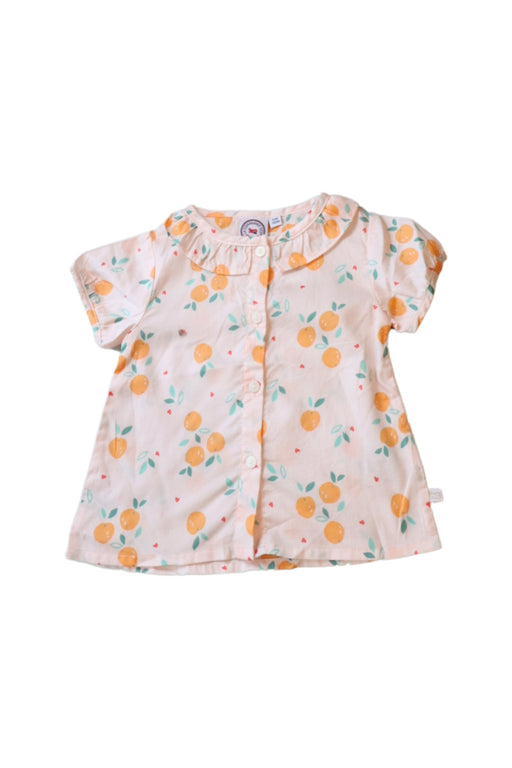 A Pink Shirts from La Compagnie des Petits in size 6-12M for girl. (Front View)