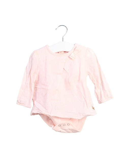 A Pink Long Sleeve Bodysuits from Baker by Ted Baker in size 3-6M for girl. (Front View)
