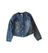 A Blue Lightweight Jackets from Boboli in size 6T for girl. (Front View)