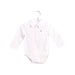 A White Long Sleeve Bodysuits from Tommy Hilfiger in size 0-3M for boy. (Front View)