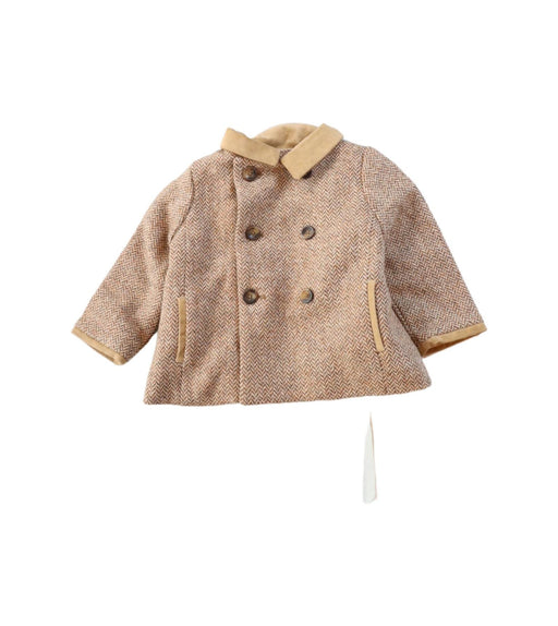 A Brown Lightweight Jackets from Marie Chantal in size 6-12M for girl. (Front View)