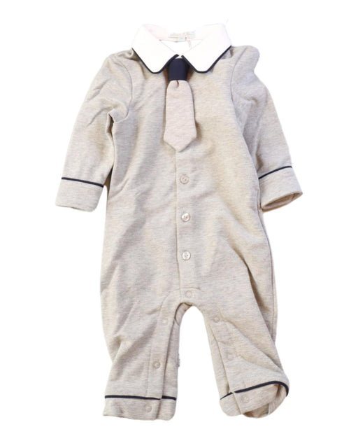 A Grey Long Sleeve Jumpsuits from Nicholas & Bears in size 6-12M for boy. (Front View)