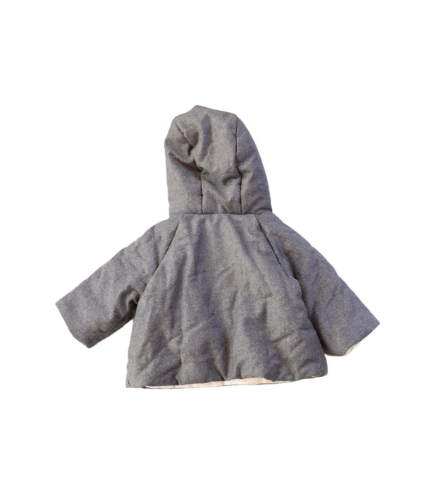 A Grey Lightweight Jackets from Bonpoint in size 3-6M for boy. (Back View)