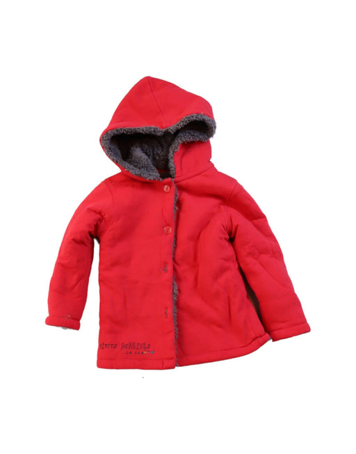 A Red Lightweight Jackets from La Compagnie des Petits in size 3T for girl. (Front View)