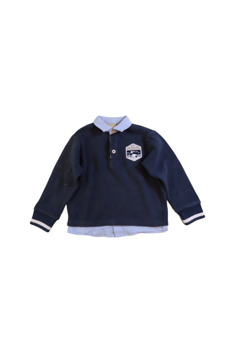 Chickeeduck Long Sleeve Polo 2T - 3T (100cm)