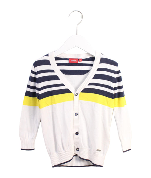 A White Cardigans from Ferrari in size 2T for boy. (Front View)