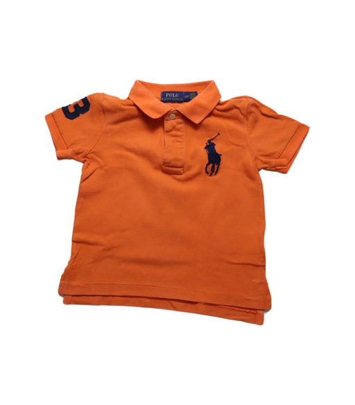 A Orange Short Sleeve Polos from Polo Ralph Lauren in size 2T for boy. (Front View)