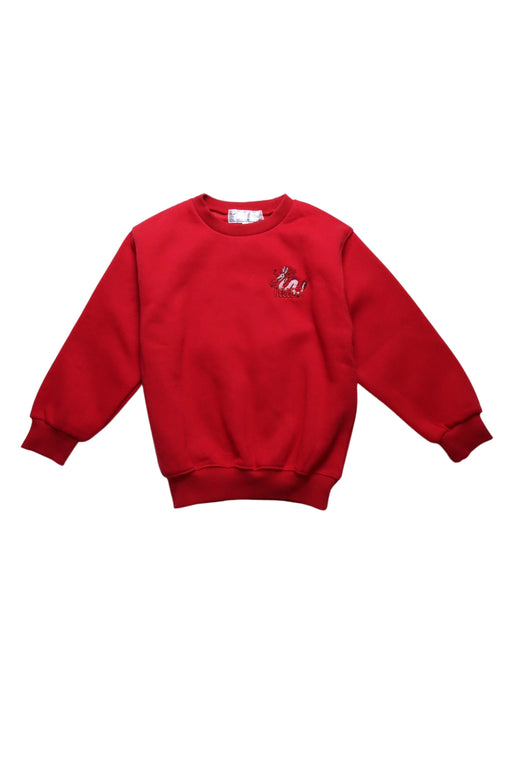 A Red Sweatshirts from Kellett School in size 5T for neutral. (Front View)