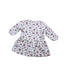 A White Long Sleeve Dresses from Petit Bateau in size 3-6M for girl. (Back View)