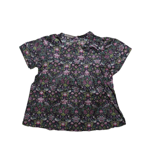 A Purple Short Sleeve Tops from Emile et Ida in size 4T for girl. (Front View)
