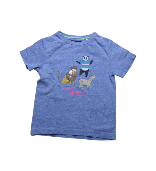 A Blue T Shirts from Boden in size 3T for girl. (Front View)