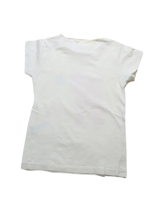 A White Short Sleeve T Shirts from Noe & Zoe Berlin in size 4T for girl. (Back View)