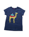 A Blue T Shirts from Frugi in size 4T for girl. (Front View)