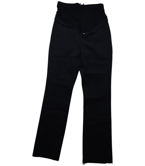 A Black Casual Pants from Seraphine in size XS for maternity. (Front View)