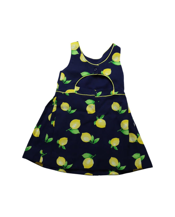 A Navy Sleeveless Dresses from Janie & Jack in size 2T for girl. (Back View)