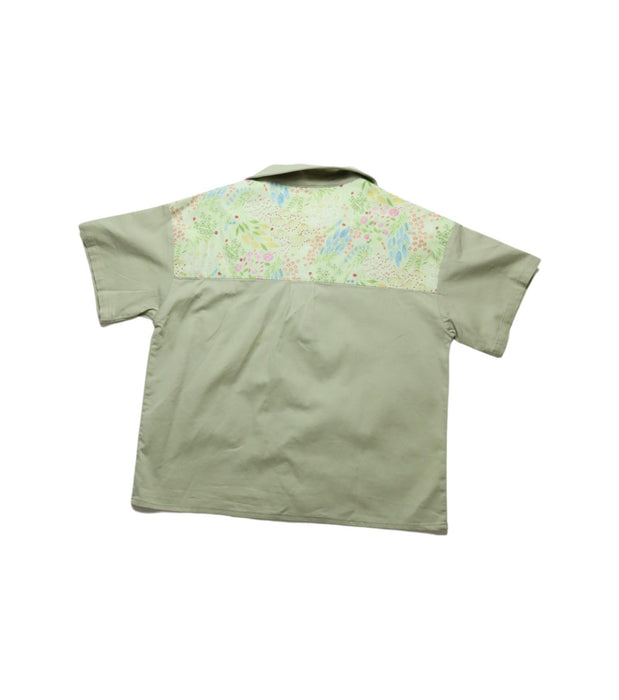 A Green Shirts from Mimi Mono in size 4T for girl. (Back View)